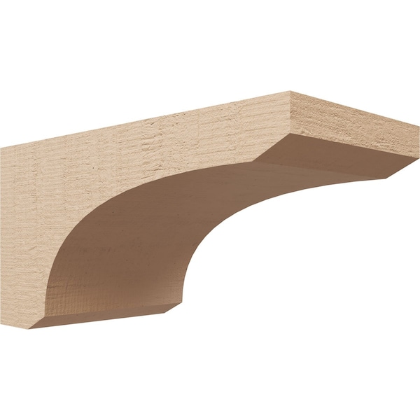 Ekena Millwork 8"W x 16"D x 8"H Wide Legacy Rough Cedar Woodgrain TimberThane Corbel, Primed Tan CORUR08X16X08LGYRCPR - main